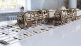 Ugears Bundle Locomotive and Rails Mechanical 3D Puzzle