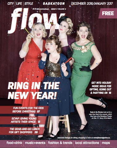 Flow Magazine Cover Featuring Rosie and the Riveters