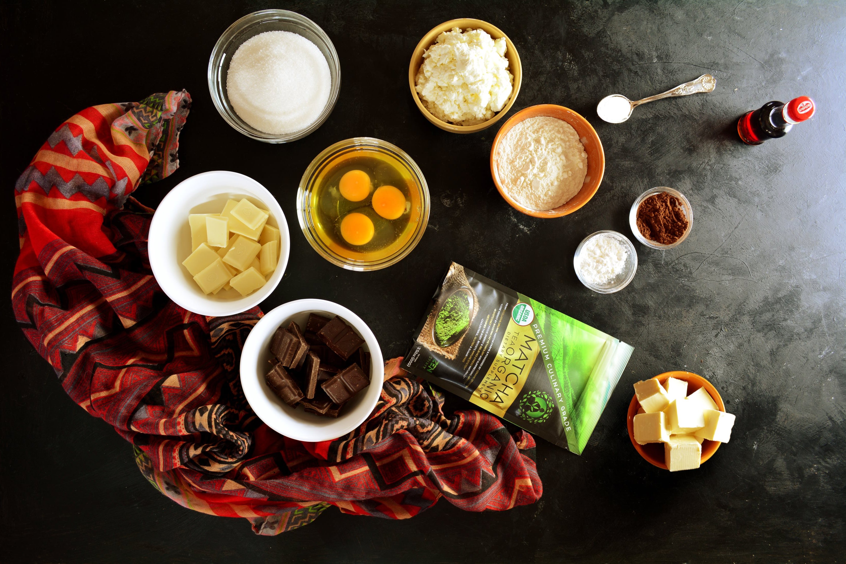 Prep Matcha Brownies