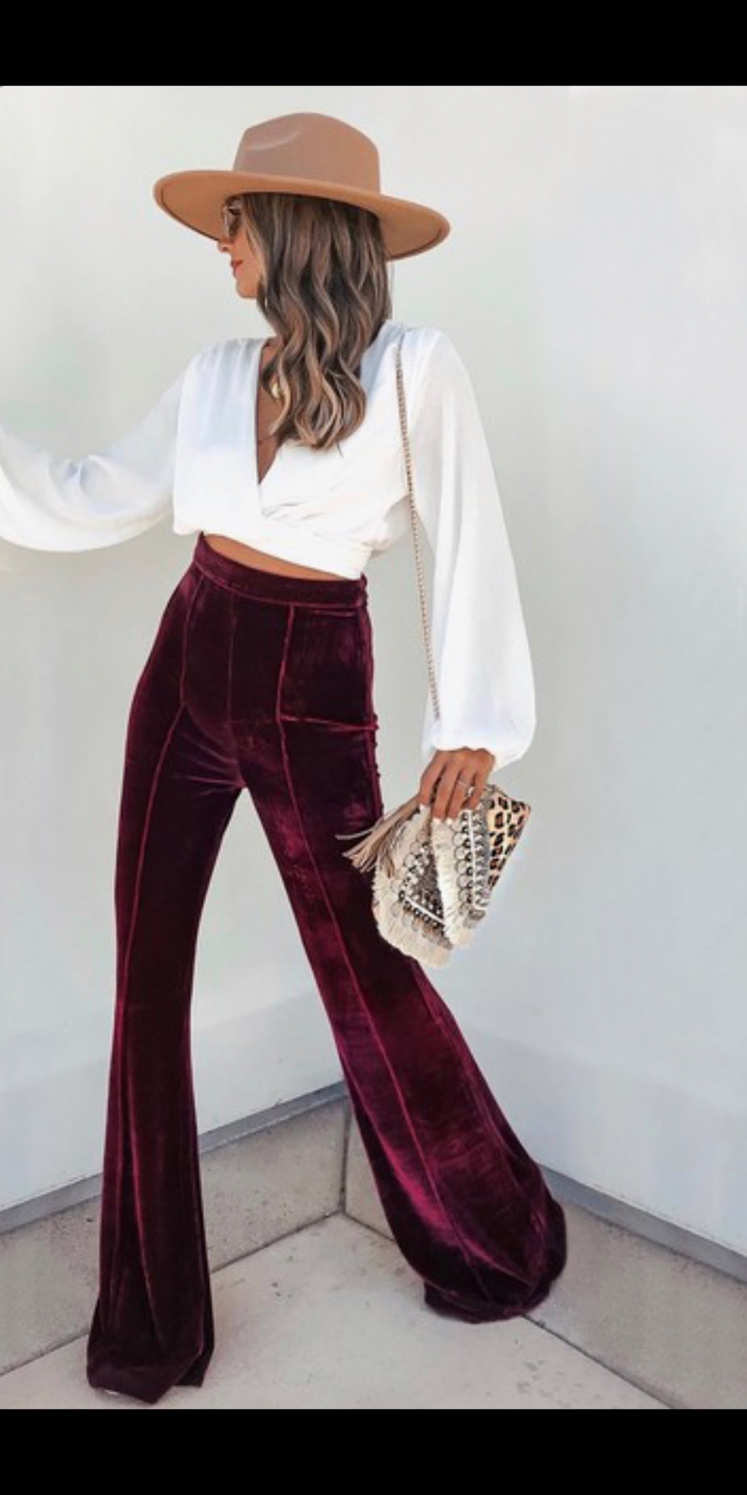 Jewel Tone Ruby Pants Style Of Sam From Grandma With Love