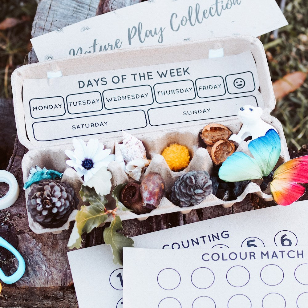 Nature Play Collection Egg Carton Free Printable Wild Mountain Child