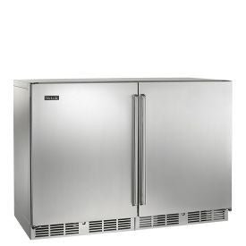 Perlick 48” Signature Series Dual Zone Wine Reserve/Cooler - Left fully Integrated glass door, right fully integrated solid door Wine Coolers WinecoolerMart