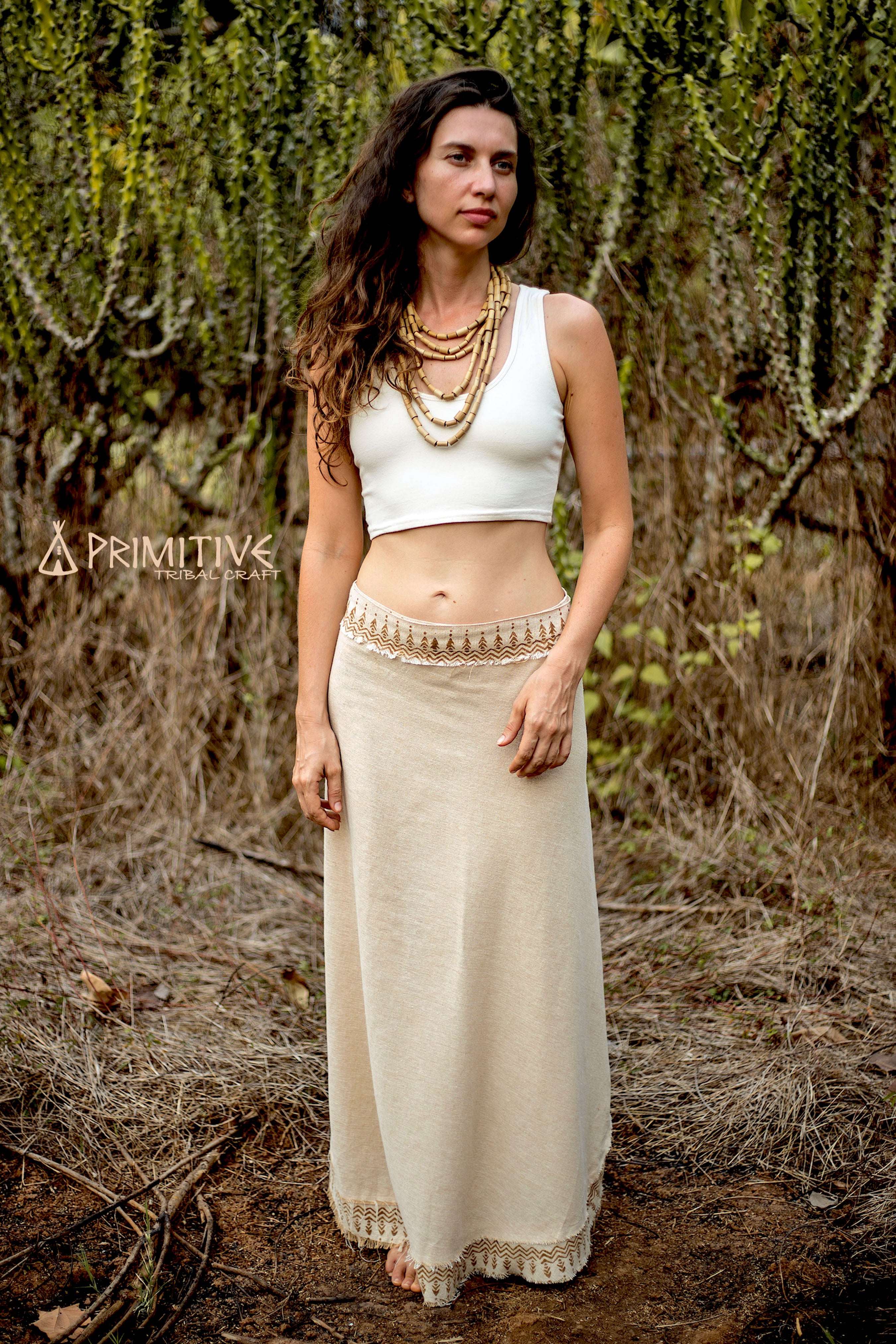 Wrap Skirt ⋙⋗ with Tribal Block Print ⋙⋗
