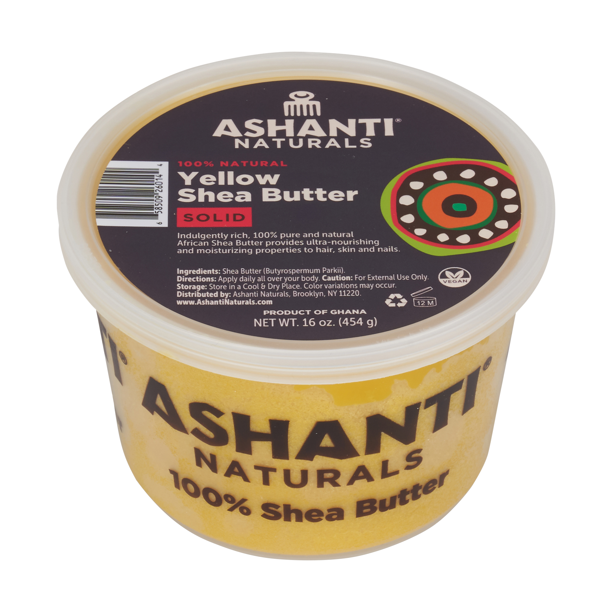 gespannen Bruin maximaliseren Unrefined African Solid Yellow Shea Butter - 16 oz. – AshantiNaturals