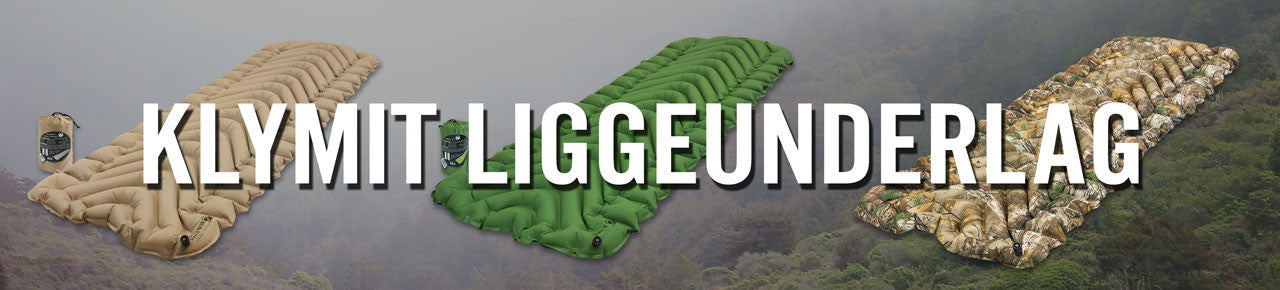 klymit liggeunderlag 3 slags
