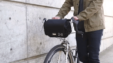 Two Wheel Gear - Mini Messenger Handlebar Bag - Black