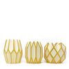 Gold Pearl with Gold Foil Paper Vase Wrap