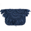 Frida Straw Bag | Navy