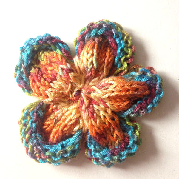 How to: Simple Knit Flowers