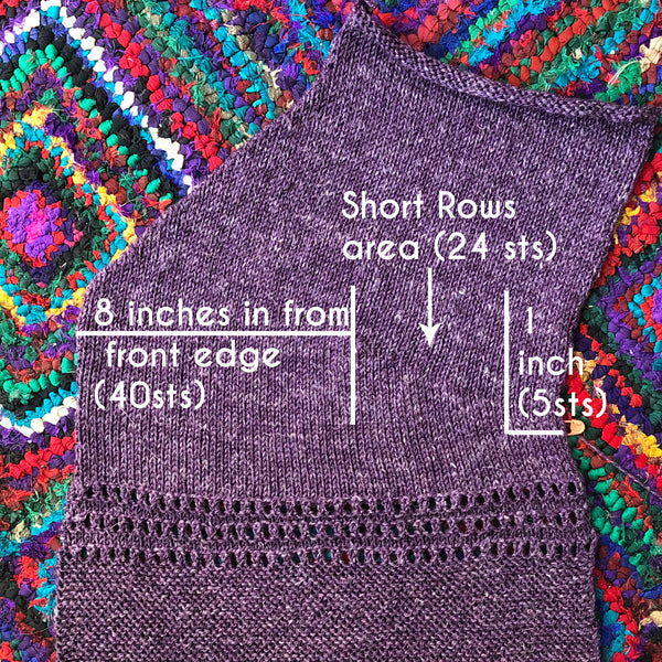 How to: Calculate Short Rows for a Cardigan