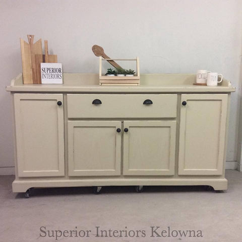 Buffet refinished by Superior Interiors Kelowna using Superior Chalk Paints