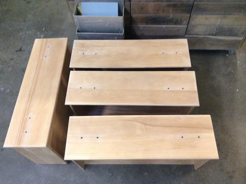 Sanded drawers