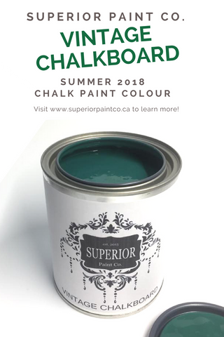 Vintage Chalkboard Superior Paint Co. Chalk Furntiure Paint 