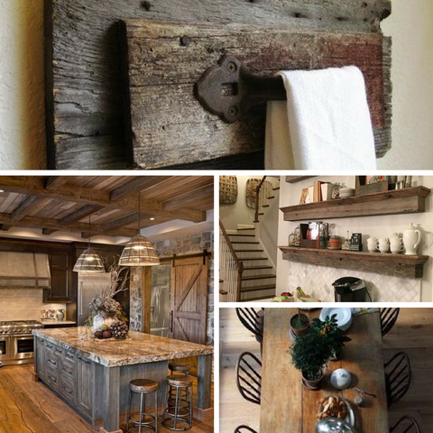 Barn Wood inspired interiors