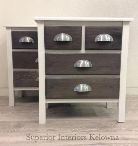 Custom built side tables from Superior Interiors Kelowna