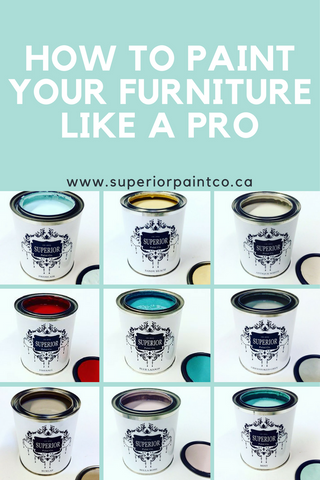 How to chalk paint your furniture by hand like a pro - By Superior Paint Co. 