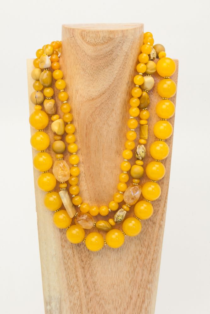 Edith - Yellow Jade Necklace