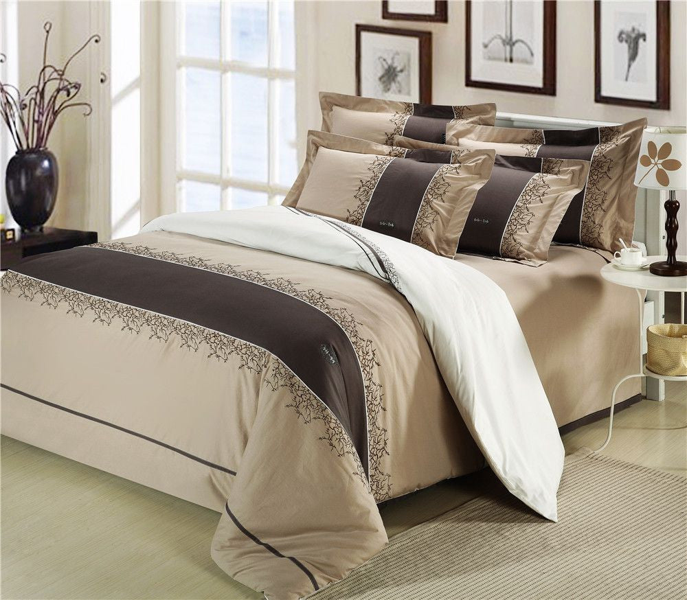 Premium 100 Cotton Embroidery Patchwork Bedding Set Duvet Cover