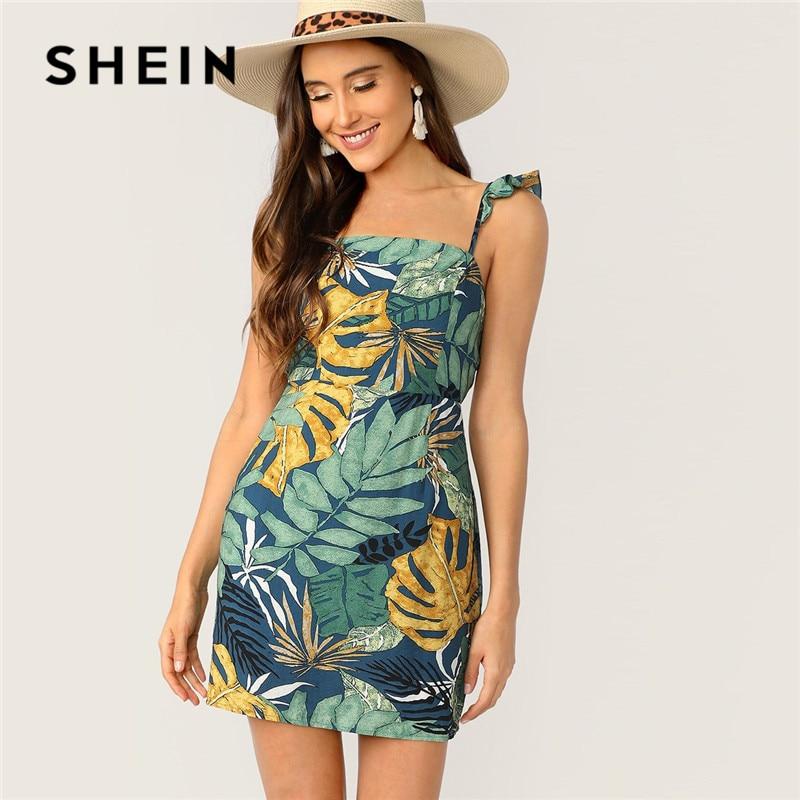 tropical print summer dresses