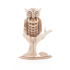 Kikkerland 3-D Animal Puzzles - Owl completed