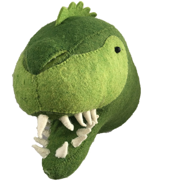 stuffed dinosaur head