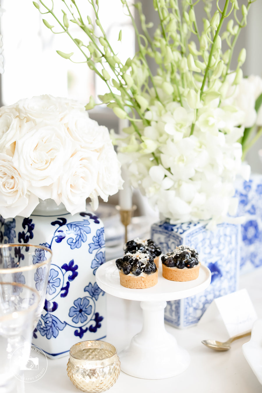 Blue Wedding Inspiration Tablescape