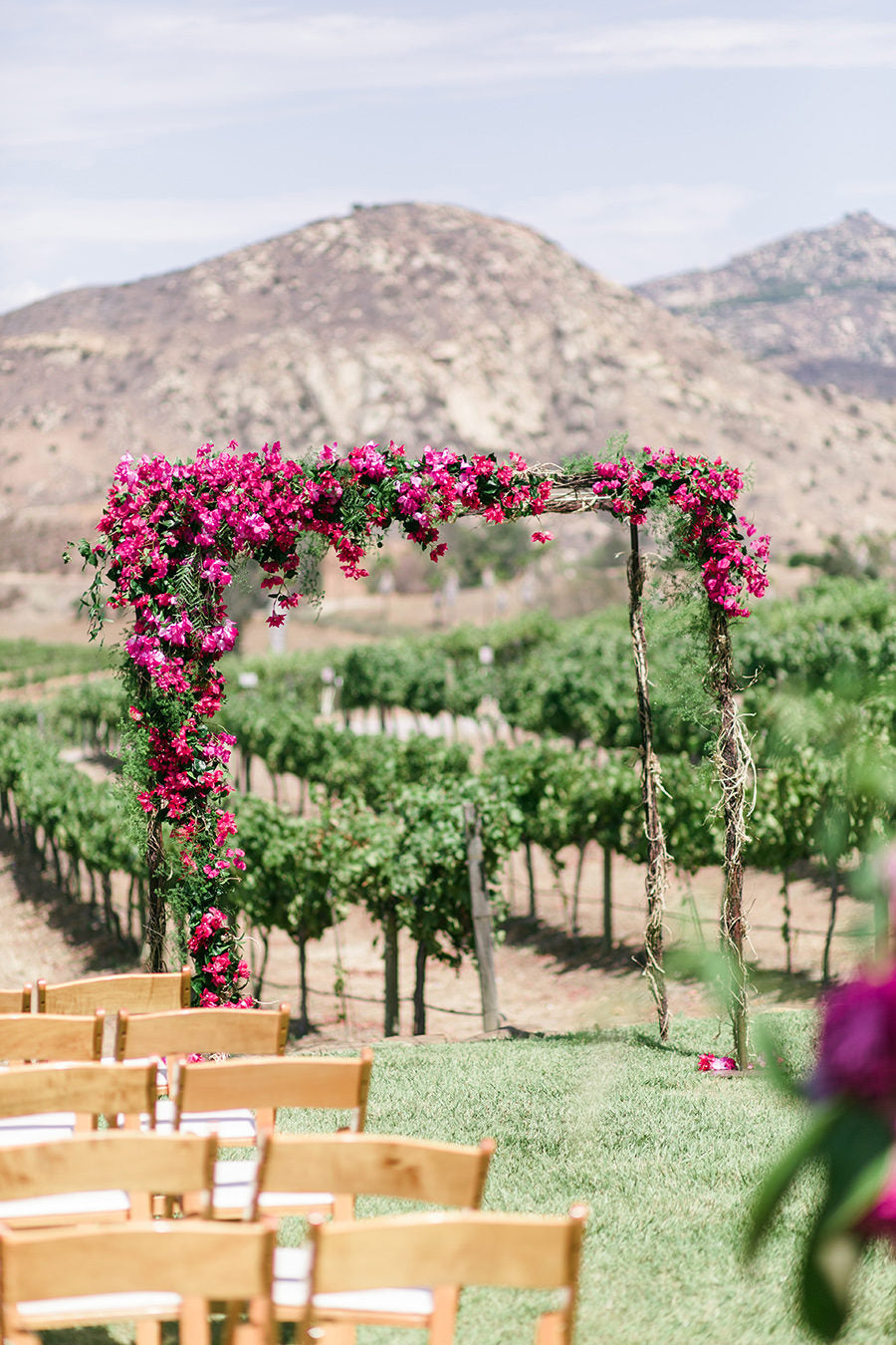 Bougainvillea Wedding Arbor Arch