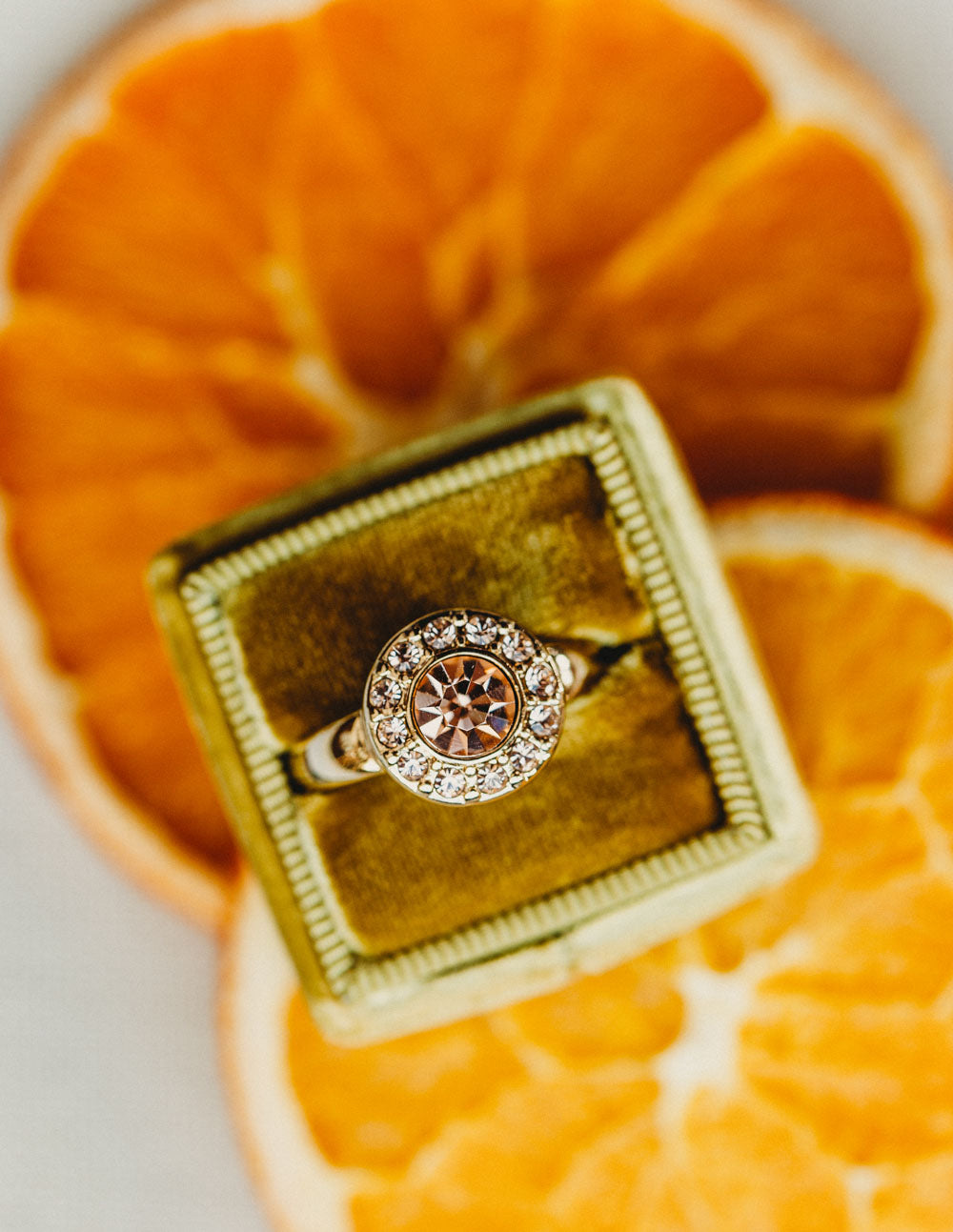 Citrus Wedding Inspiration Vintage Old Florida wedding ring