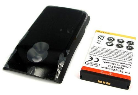 Sony Ericsson Xperia X10 Extended Battery / 3200mAh / Black - Evertop Accessories Shop