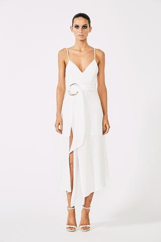 asos design pleated midi dress