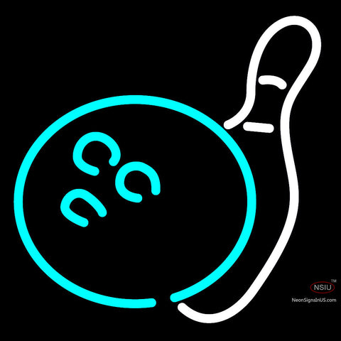 Bowling Neon White Neon Sign