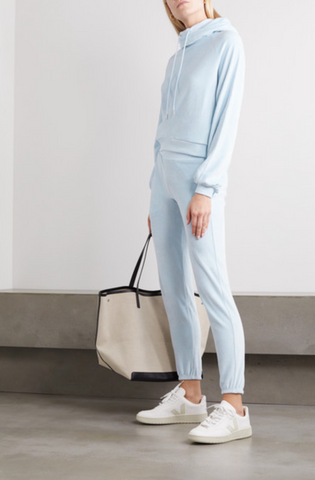CALE Sonia stretch-velour track pants and Celeste stretch-velour hoodie on Net-A-Porter