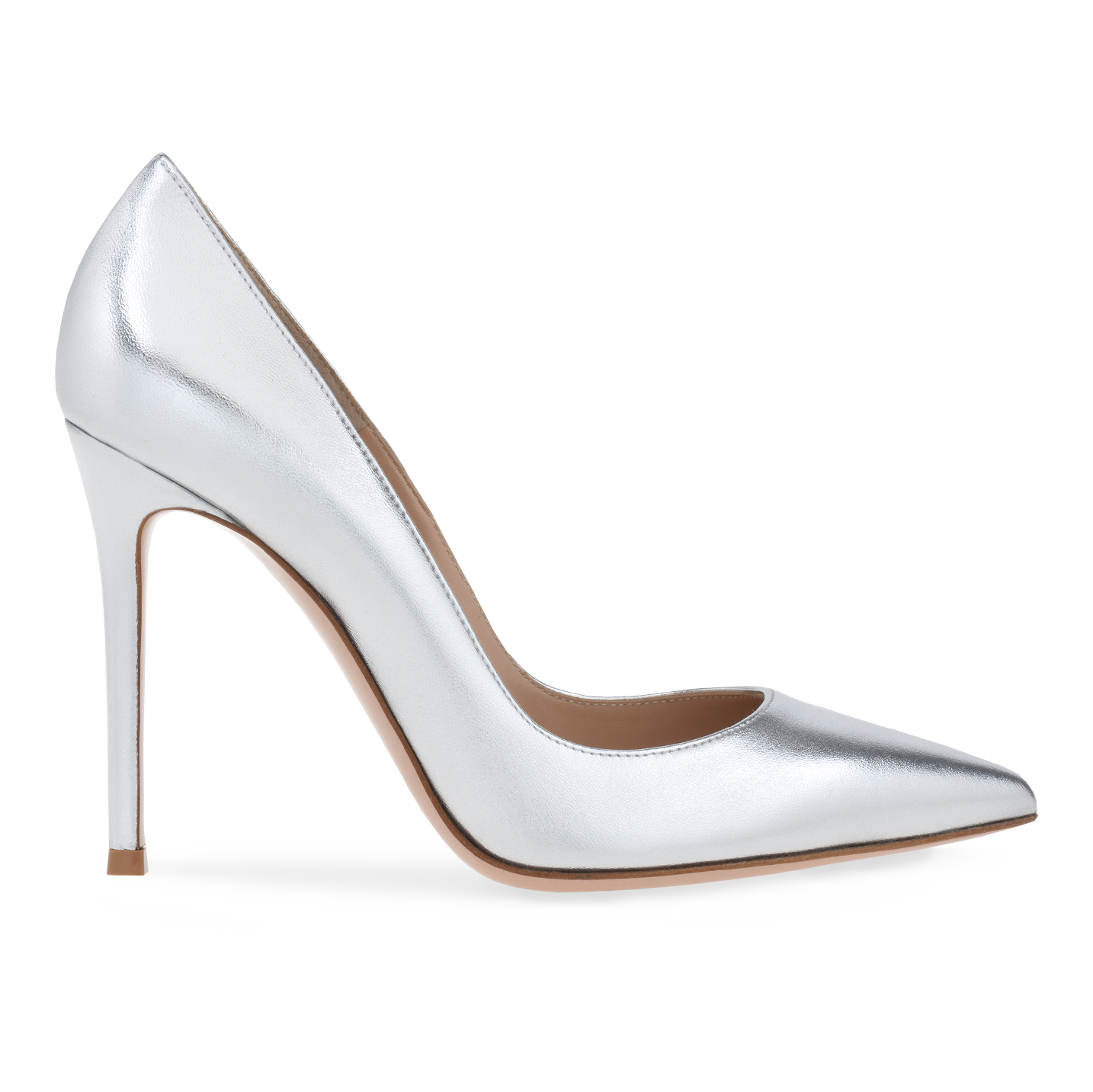 GIANVITO Rossi silver pump 105 