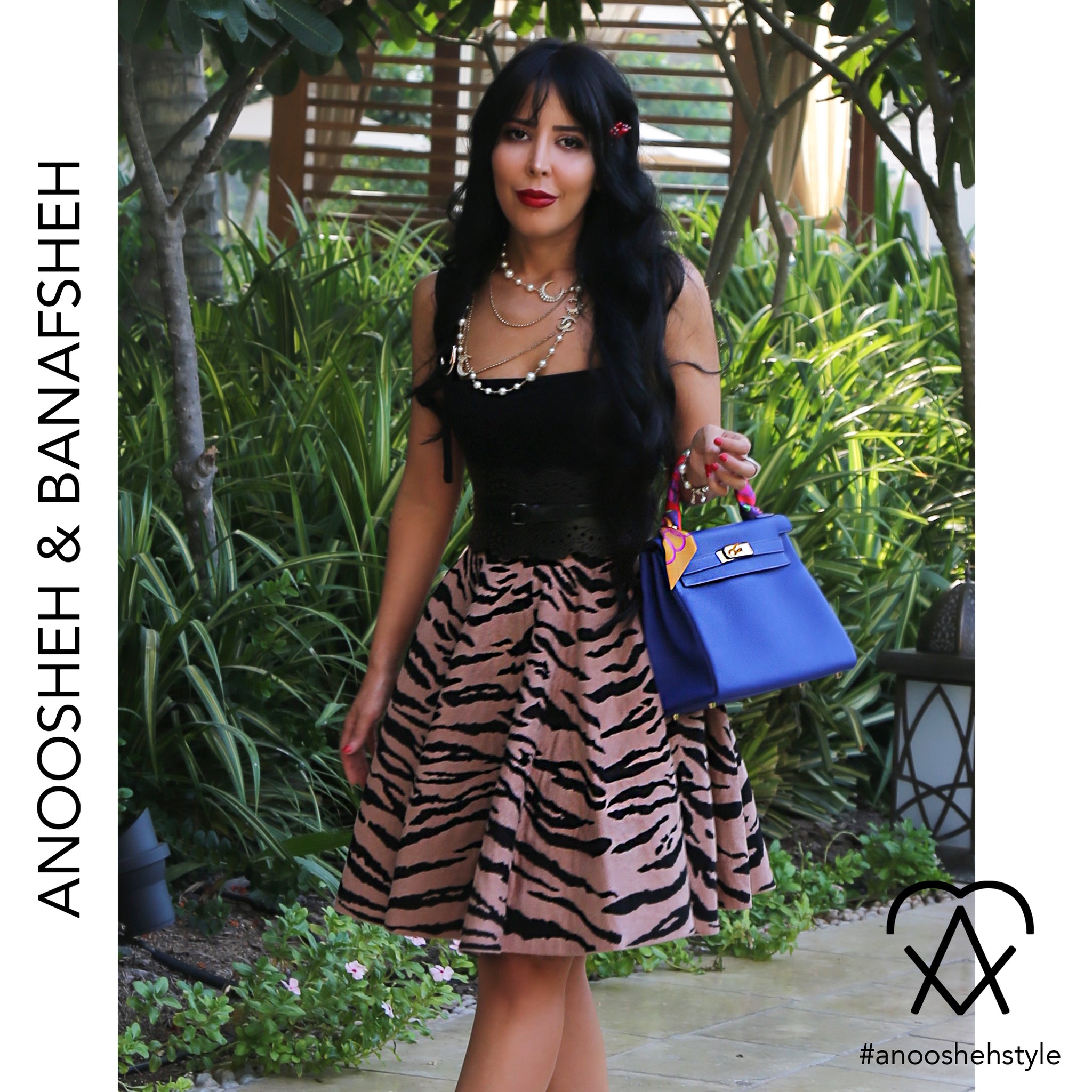 Anoosheh & Banafsheh Alaia Skirt Kelly Hermes Bag Fashion Bloggers Fashion Designers Louboutin Shoes