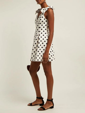 Zimmermann Bow Embellished Polka Dot Mini Dress from Anoosheh & Banafsheh Fashion and Style Editorial