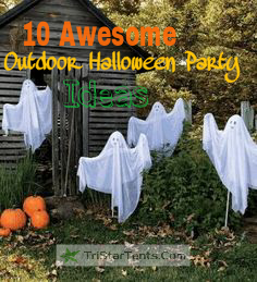 outdoor halloween party decorations