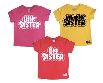 BigMiddleLittle Sister Shirt