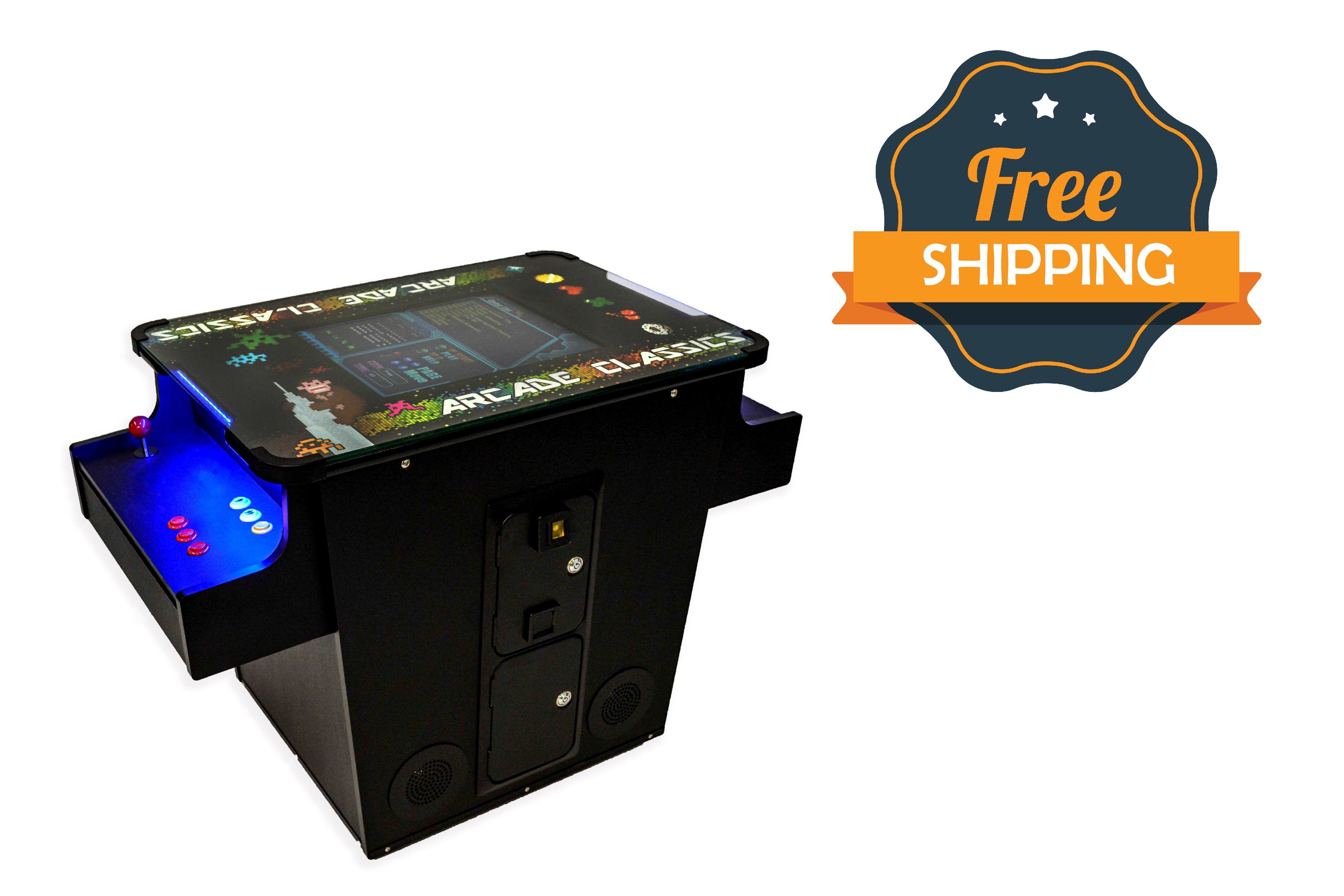 Full-sized Cocktail Table Arcade Game with 60 Classic Games – Game Room ...