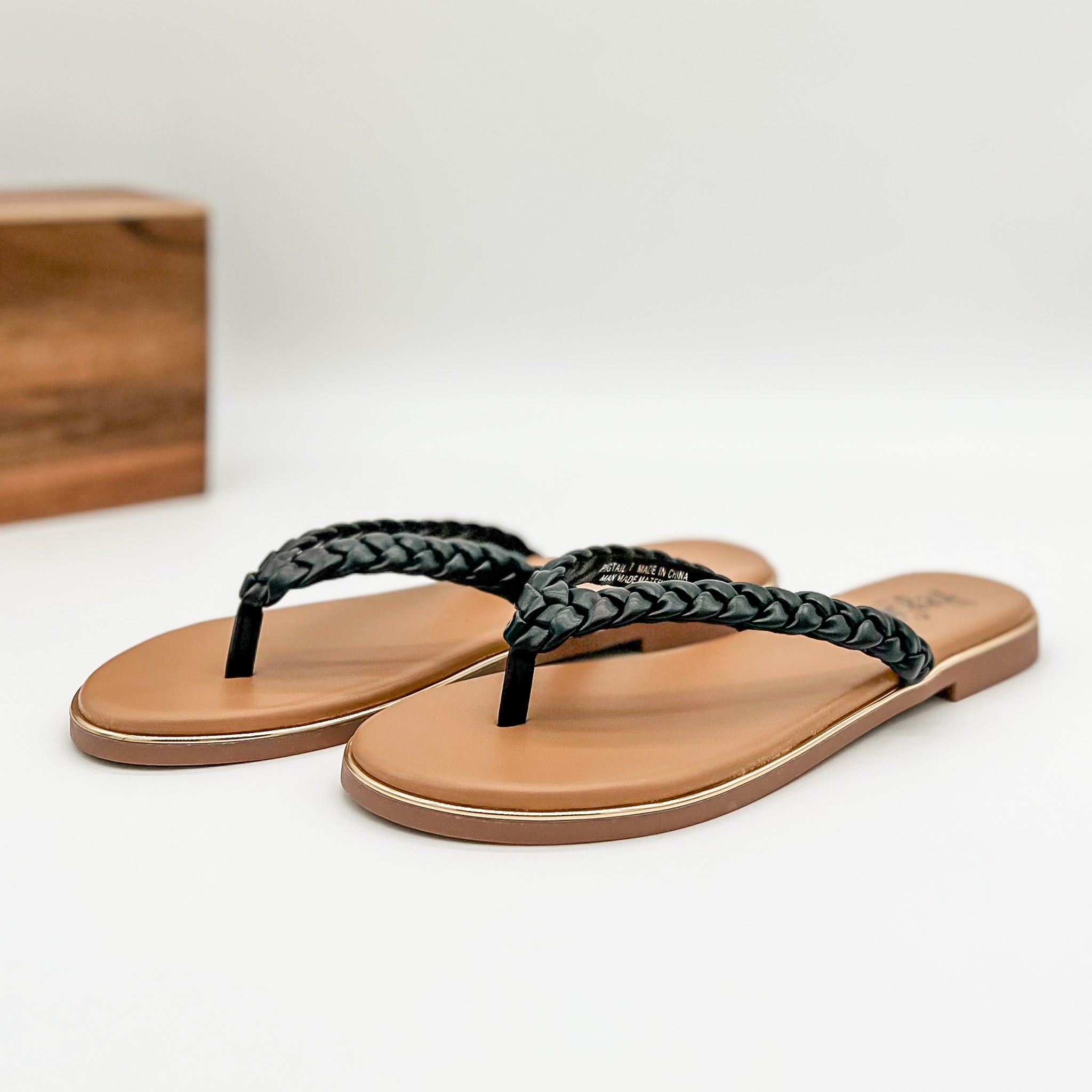 Corkys Pigtail Sandal in Black