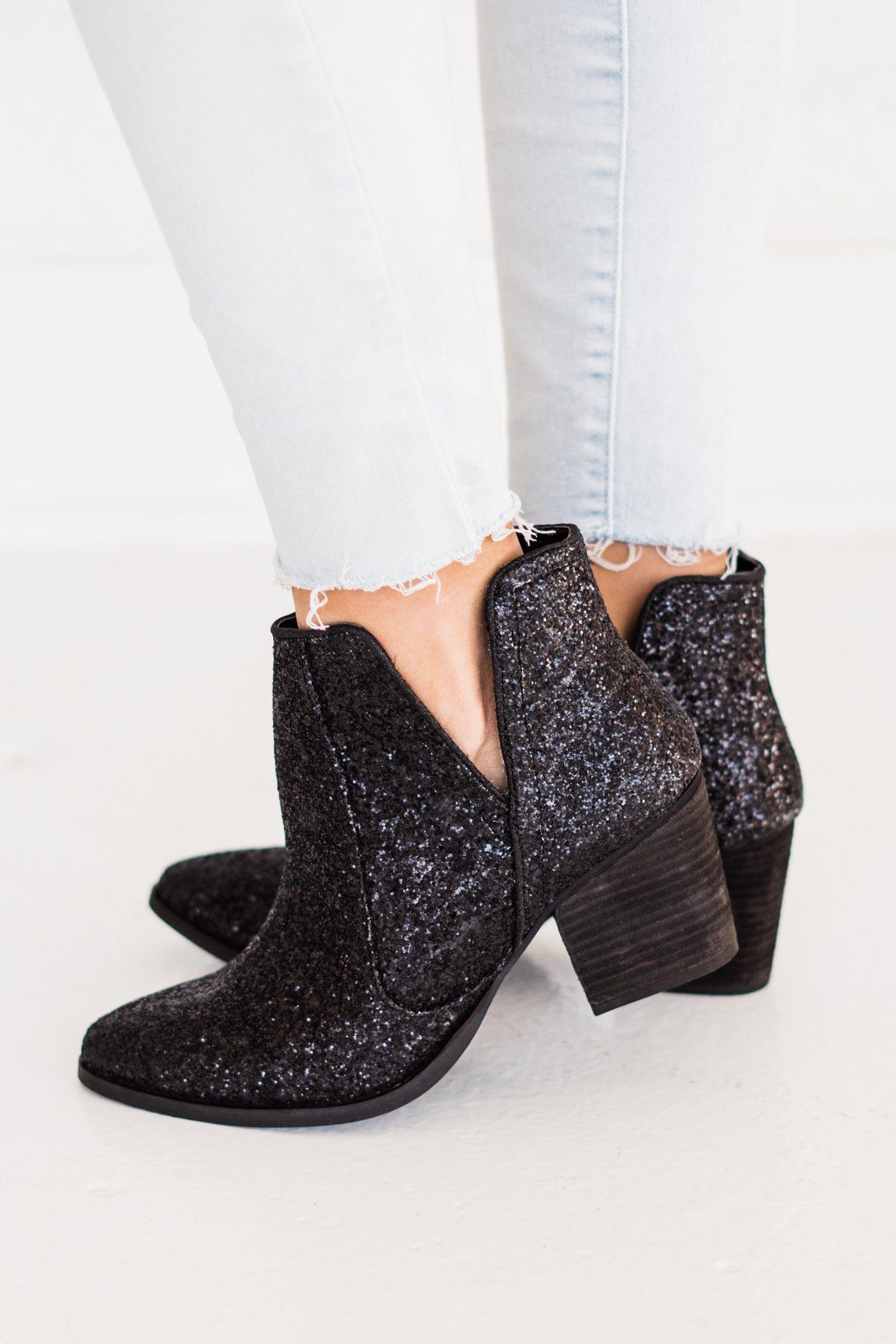 Not Rated Fiera Booties in Black - cantonclothingcompany