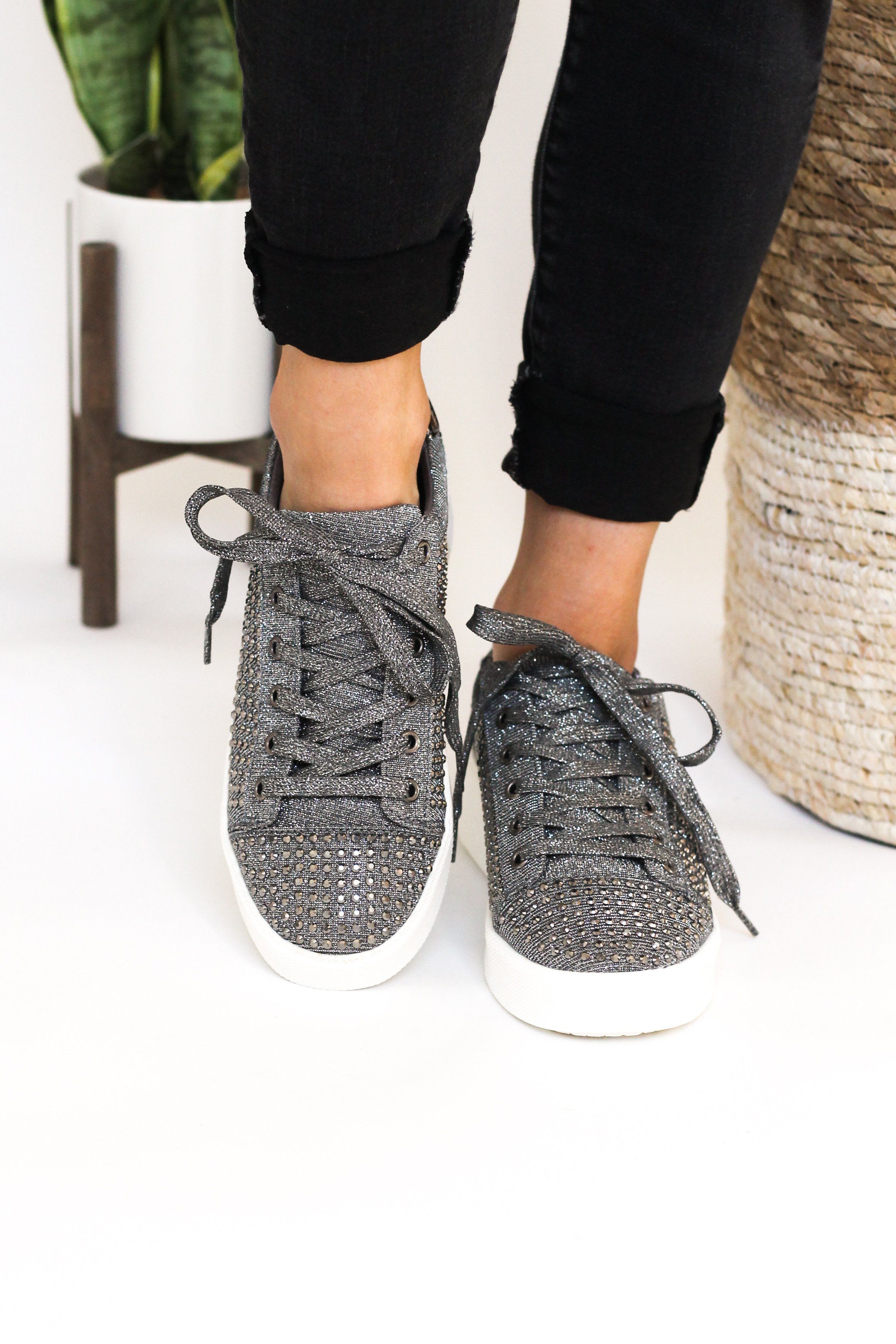 Not Rated Diva Sneaker in Pewter - cantonclothingcompany