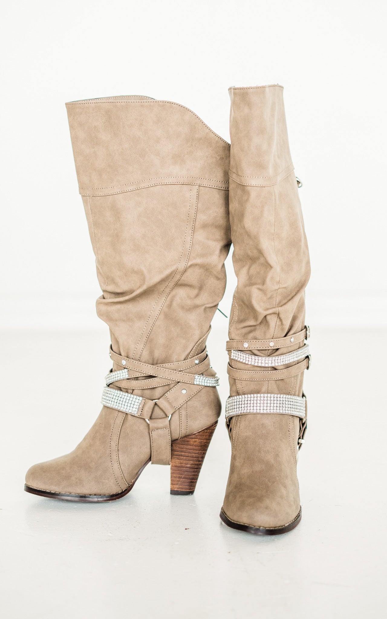 Not Rated Stacey Boots in Taupe