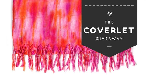 Enter to win this Lindsay Phillips Pink Autographed Coverlet!
