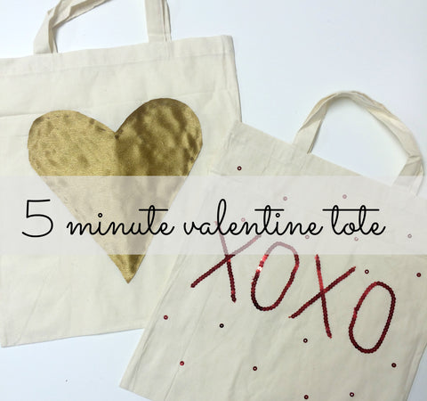 DIY Valentines Day Tote Bag