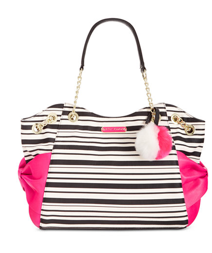 betsey johnson striped bag