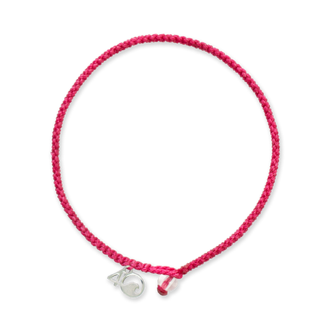 4Ocean - 4ocean medium Pink Flamingo Braided Bracelet