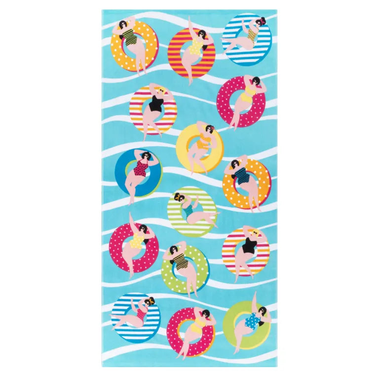 Premium Ultra Soft Velour Beach Pool Bath Towel – Summer Swim