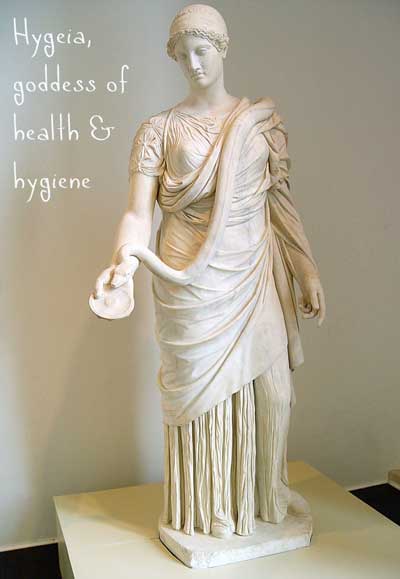 What is a pentacle - Hygeia, goddess of health and hygiene