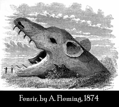 Fenrir devouring the earth, A. Fleming 1874