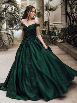 elegant green evening gowns